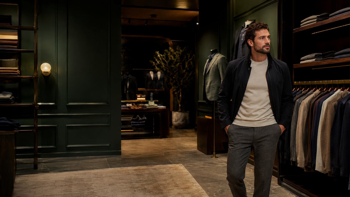 Интерьер мужского бутика Morante